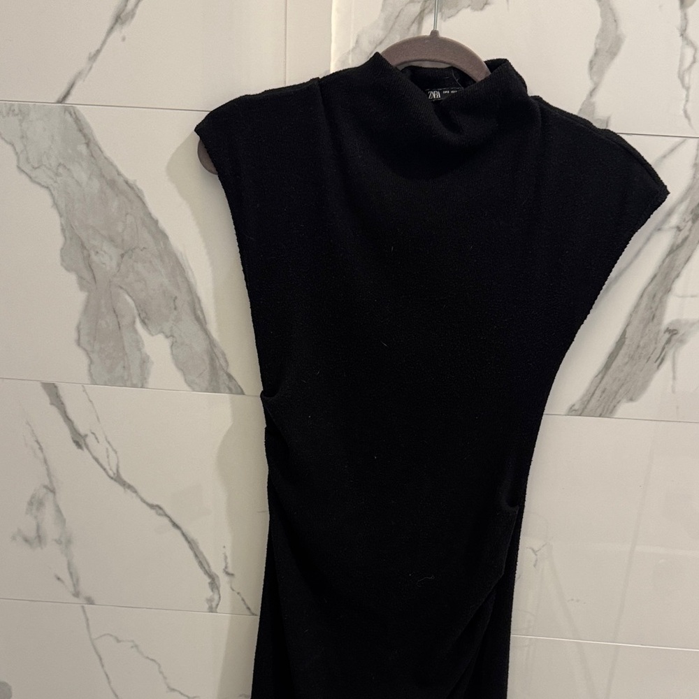 Zara Elegant Black Mini Dress